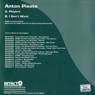 Back View : Anton Pieete - PLAYERS / I DO NOT WANT - Intacto / Intac017