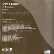 Back View : David Labeij - SHAKEDOWN - Intacto / Intac019