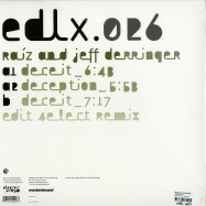 Back View : Raiz & Jeff Derringer - DECEPTON EP - Electric Deluxe / EDLX026
