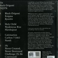 Back View : Jlin - BLACK ORIGAMI (2X12 LP) - Planet Mu / ZIQ376 / 00111857