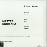 Back View : Mattes Schwarz - I DONT KNOW - Magazine / MAGAZINE 017