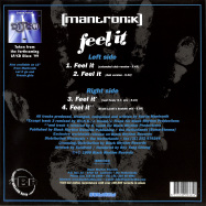 Back View : Mantronik - FEEL IT - Black Rhythm Records / BRRC003