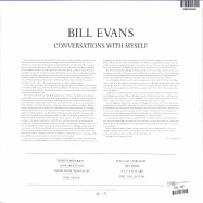 Back View : Bill Evans - CONVERSATIONS WITH MYSELF (LP) - Verve / 5345891