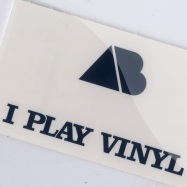 Back View : Sticker - I Play Vinyl Logo (Navy) - Sticky / ilv04