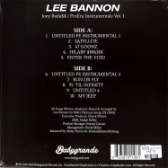 Back View : Lee Bannon - JOEY BADA$$ / PRO ERA INSTRUMENTALS VOL. 1 (LTD CLEAR LP) - Babygrande / BBG1081LP