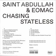 Back View : Saint Abdullah & Eomac - CHASING STATELESS (LP) - Planet Mu / 00161005