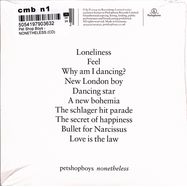 Back View : Pet Shop Boys - NONETHELESS (CD) - Parlophone Label Group (plg) / 505419790363