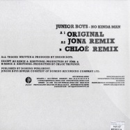 Back View : Junior Boys - NO KINDA MAN / CHLOE & JONA REMIXES - Get Physical Music / gpm0876
