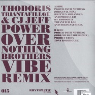 Back View : Thodoris Triantafillou & CJ Jeff - POWER OVER NOTHING (BROTHERS VIBE REMIX) - Rhythmetic15
