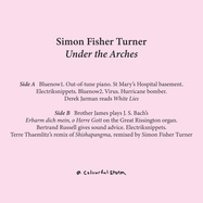 Back View : Simon Fisher Turner - UNDER THE ARCHES (LP,FULL-COLOUR SLEEVE, POSTCARD) - A Colourful Storm / ACOLOUR050