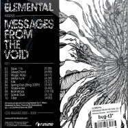 Back View : Elemental - MESSAGES FROM THE VOID (2xCD) - Runtime Records / RUNTIMECD001