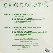 Back View : Chocolats - ALLEZ LES VERTS - Stik Records / ER001