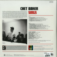 Back View : Chet Baker - SINGS (180G LP) - Jazz Images / 1019108EL2