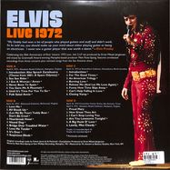Back View : Elvis Presley - ELVIS LIVE 1972 (2LP) - Sony Music Catalog / 19658726061