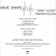 Back View : Wave Shape - TRANSMISSION / DARK NIGHT - Average Records / AVG001