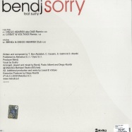 Back View : Bendj Feat. Sushy - SORRY - Melodica / mela074