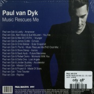 Back View : Paul Van Dyk - MUSIC RESCUES ME (CD, LTD. EDITION) - Vandit / VAN2320