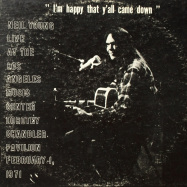Back View : Neil Young - DOROTHY CHANDLER PAVILION 1971 (LP) - Reprise Records / 9362488513