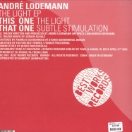 Back View : Andre Lodemann - THE LIGHT EP - Best Works Records / BWR07