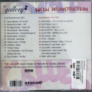 Back View : The Gallery - SOCIAL DECONSTRUCTION (2XCD) - Enhanced Music / enhancedcd017