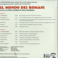 Back View : Piero Umiliani & I Suoi Oscillatori - IL MONDO DEI ROMANI (LIMITED ORANGE COLOURED VINYL LP) - WRWTFWW Records / WRWTFWW010