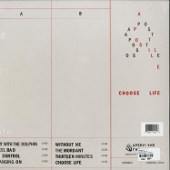 Back View : Apostille - CHOOSE LIFE (RED LP + MP3) - Upset the Rhythm / UTR090LP