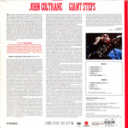 Back View : John Coltrane - GIANT STEPS (LTD 180G RED LP) - Waxtime / 950709 /10847272