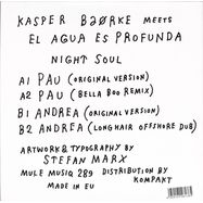 Back View : Kasper Bjorke / El Agua Es Profunda - NIGHT SOUL EP - Mule Musiq 289