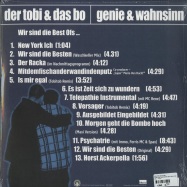 Back View : Der Tobi & Das Bo - GENIE UND WAHNSINN (WIR SIND DIE BEST OFS) (LTD BLACK 2X12 LP) - HHV / HHV637