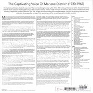 Back View :  Marlene Dietrich - CAPTIVATING VOICE OF MARLENE DIETRICH (LP) - Acrobat / ACRSLP1610