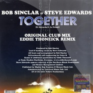 Back View : Bob Sinclar Feat.Steve Edwards - TOGETHER - Yellow Productions / yp240