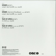 Back View : Cesar Merveille & C.S.R. feat. Malik - KOSMOS EP - INCL. BURNT FRIEDMAN REMIX - Cosmo Records / Cosmo012