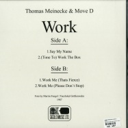 Back View : Thomas Meinecke & Move D - WORK - International Deejay Gigolo Records / GIGOLO307V