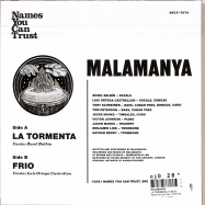 Back View : Malamanya - LA TORMENTA (7 INCH) - Names You Can Trust / NYCT7074