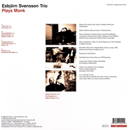 Back View : e.s.t.-Esbjrn Svensson Trio - PLAYS MONK (2LP) - Act / 1090101ACT