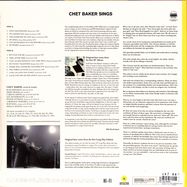 Back View : Chet Baker - CHET BAKER SINGS (LTD YELLOW 180G LP) - Waxtime In Color / 012950626
