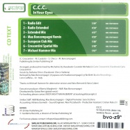 Back View : C.C.C. - IN YOUR EYES (MAXI CD) - Gardenia Records / g1025