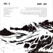 Back View : Max D - MANY ANY (2LP) - 1432R / 1432R017