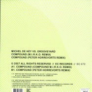 Back View : Michel Dehey vs Grooveyard - COMPOUND M.I.R.K.O. RMX - EC Records / EC072