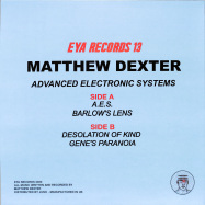 Back View : Matthew DEXTER - ADVANCED ELECTRONIC SYSTEMS - Eya Records / EYA 013