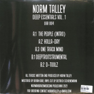 Back View : Norm Talley - DEEP ESSENTIALS VOL.1 - Upstairs Asylum Recordings / UAR004