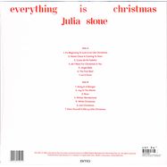 Back View :  Julia Stone - EVERYTHING IS CHRISTMAS (WHITE VINYL) (LP) - BMG Rights Management / 405053885482