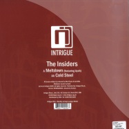 Back View : The Insiders - MELTDOWN / COLD STEEL - Intrigue / intrigue003