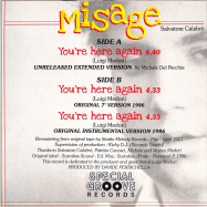 Back View : Misage - YOU RE HERE AGAIN - Special Groove Records / SGR017