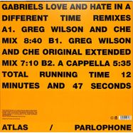 Back View : Gabriels - LOVE AND HATE IN A DIFFERENT TIME (GREG WILSON REMIXES) - Atlas Artists, Parlophone / 5060202597178