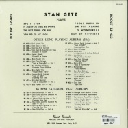 Back View : Stan Getz - SPLIT KICK (10 INCH) - Roost Records / SR-52127 /7443886