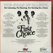 Back View : First Choice - THE STARS OF SALSOUL (FRANKIE KNUCKLES & TEE SCOTT REMIXES) (2X12INCH) - Salsoul / SALSBMG07LP