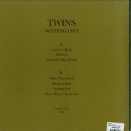 Back View : Twins - NOTHING LEFT (LP) - Clear Records / CLEAR-LP-TWINS