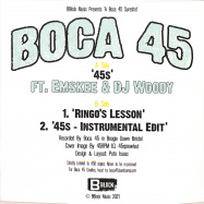 Back View : Boca 45 feat Emskee & DJ Woody - 45 S / RINGOS LESSON (7 INCH) - B Block / BB45002
