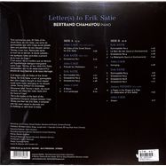 Back View : Bertrand Chamayou - LETTER(S) TO ERIK SATIE (LP) - Erato / 505419778266